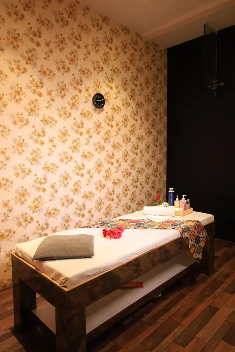 Swedish massage therapy room